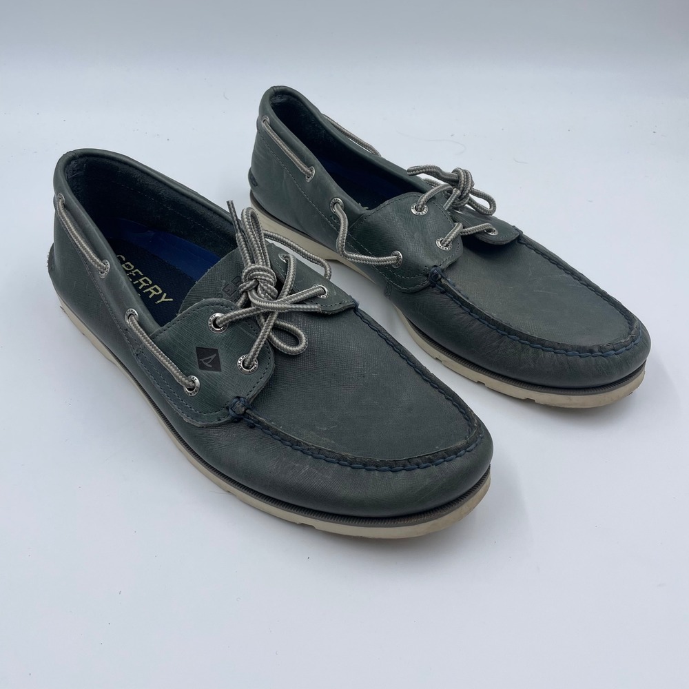 Sperry Top-Sider Men's Leather 2-Eye Boat Shoes - Size 12M
